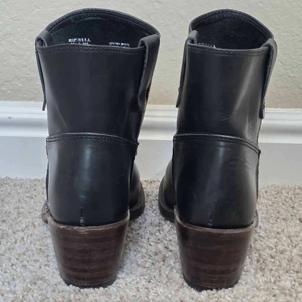 Red Wing Heritage Inez Pull On Leather Western Work Boot Black Size 6.5 - Picture 5 of 8
